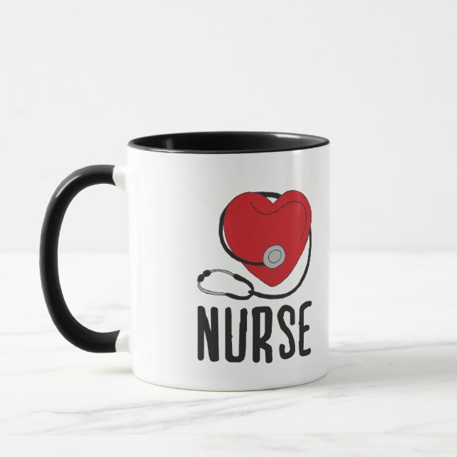 Mug Infirmière en conception Infirmière Amis Infirmièr (Gauche)