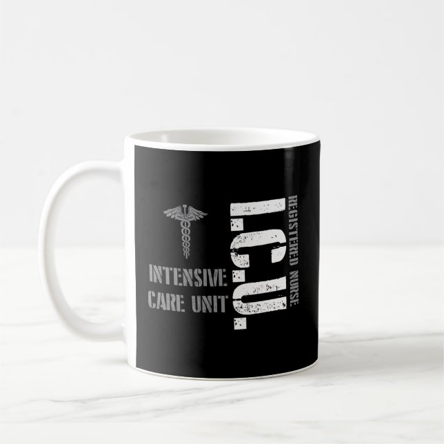 Mug Infirmière Infirmière Intensive Unité De Soins Int (Gauche)