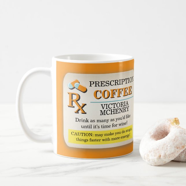 Mug Infirmière infirmière-médecin étiquette Médicale (Avec donut)