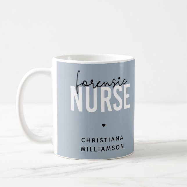 Mug Infirmière médico-légale | Cadeaux de soins infirm (Gauche)