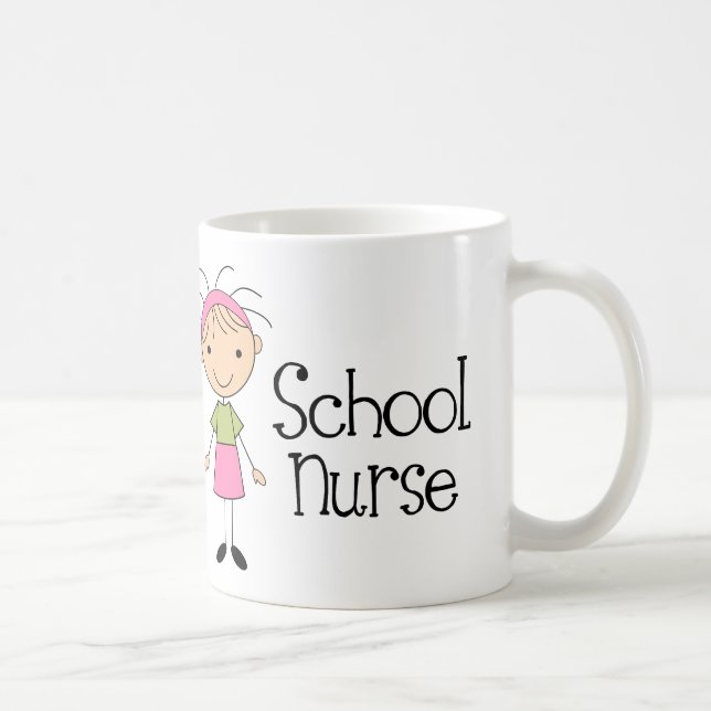 Mug Infirmière mignonne d'école (Droite)