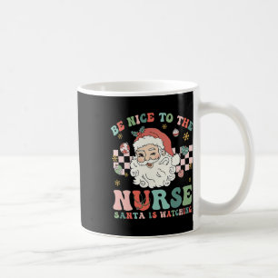 Mug Infirmière Noël Soyez Gentil À L'Infirmière Père N