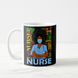 Mug Infirmière Noire Pour Femmes Filles Africaines Mel