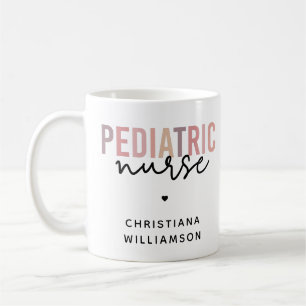 Mug Infirmière pédiatrique sur mesure PEDS Infirmière 
