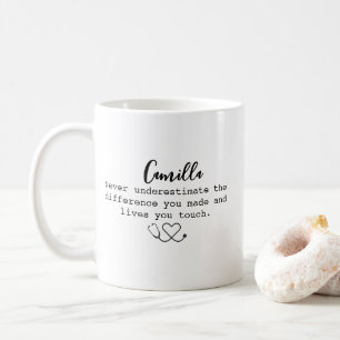 Mug Infirmière personnalisée, Cadeau pour médecin, Soi