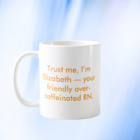 Infirmière personnalisée RN avec nom et couleurs p