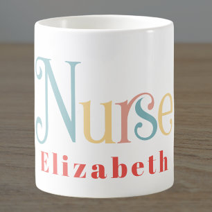 Mug Infirmière Praticien Médicale Monogramme professio