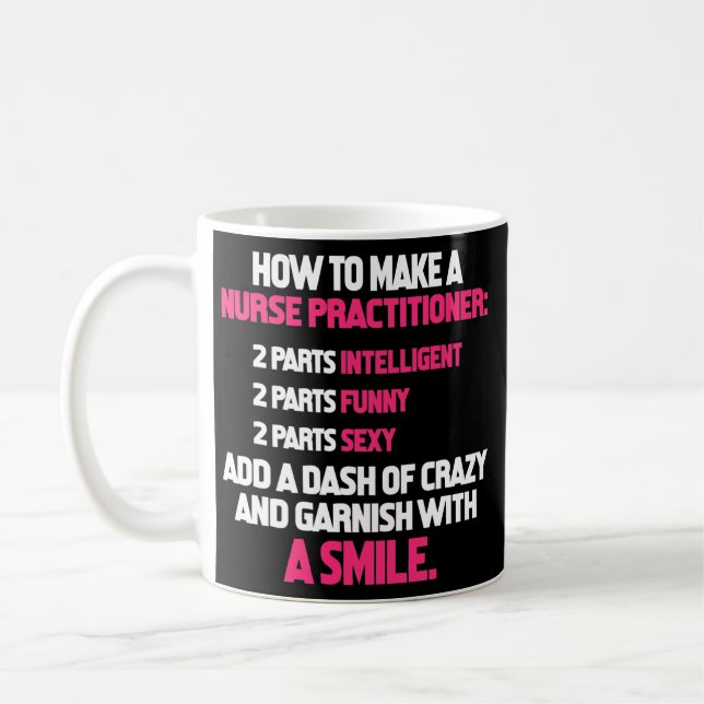 Mug Infirmière Praticien NP Comment Faire Une Infirmiè (Gauche)