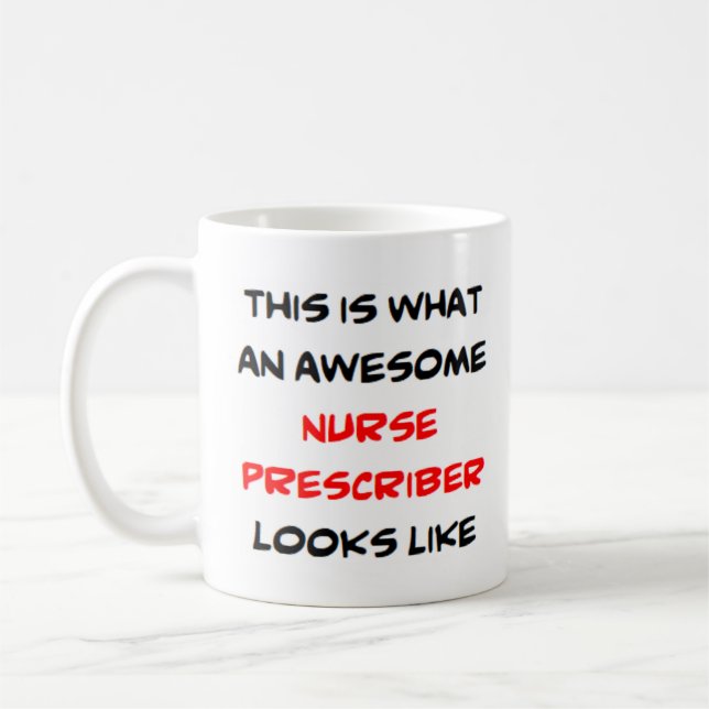 Mug infirmière prescriptrice, génial (Gauche)