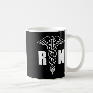 Mug Infirmière Rn Caduceus Symbole Médicale Infirmière