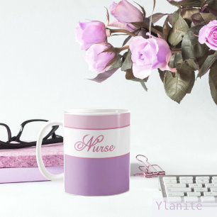 Mug Infirmière rose et violette