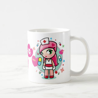 Mug infirmière superbe de kawaiii