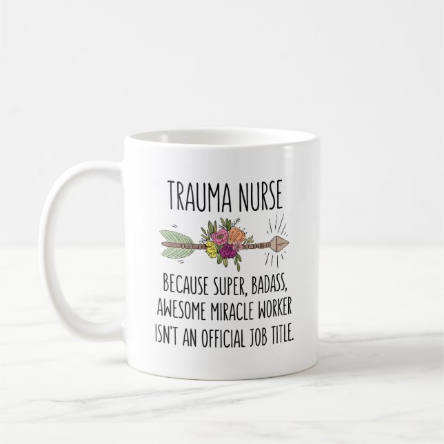 Mug Infirmière traumatique Urgence Urgence Urgence Urg (Gauche)