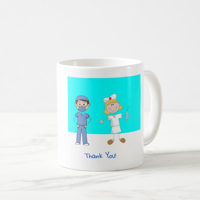 Mug Infirmières Mercis (Devant droit)