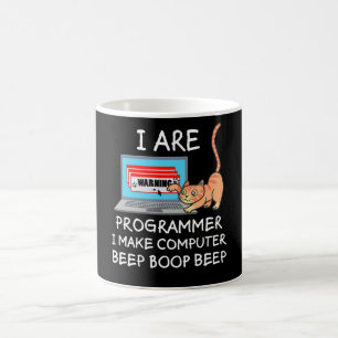 Mug Informatique IT Informatique Cat Drôle Dire Cadea