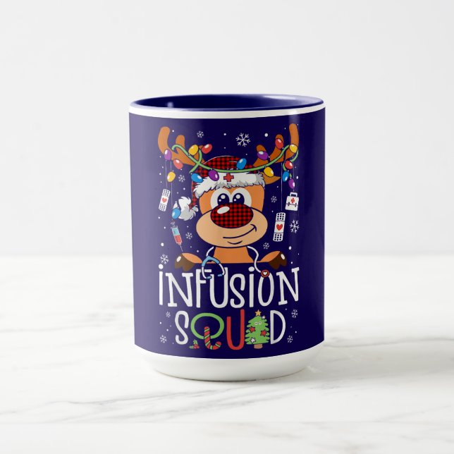 Mug Infusion Squad Christmas – Festive Reindeer Design (Centre)