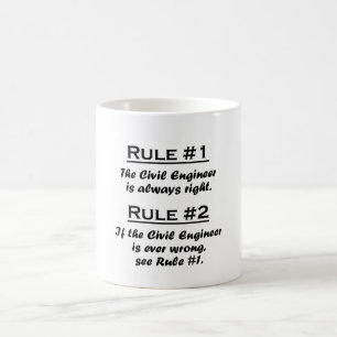 Mug Ingénieur civil de règle