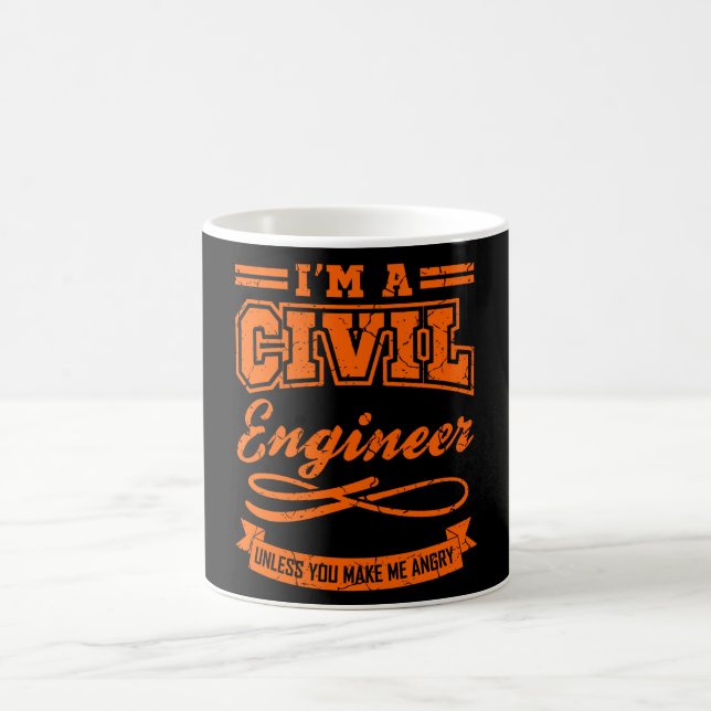 Mug Ingénieur civil Diplôme d'ingénieur amusant (Centre)