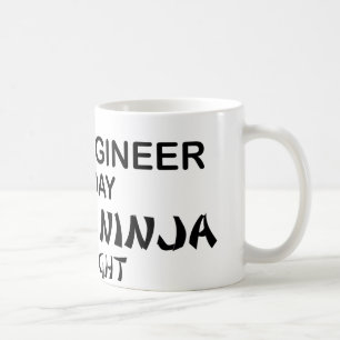 Mug Ingénieur civil Ninja mortel par nuit