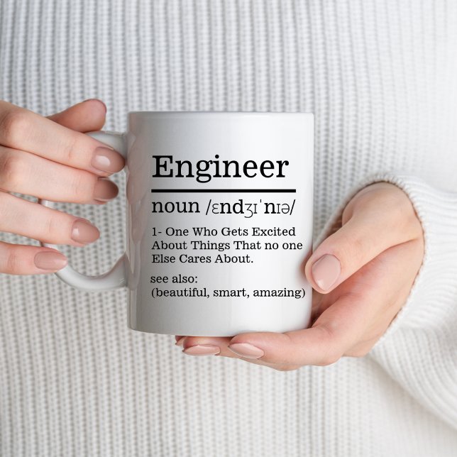 Mug Ingénieur Définition Drôle Ingénieur Cadeaux d'ann (Créateur téléchargé)