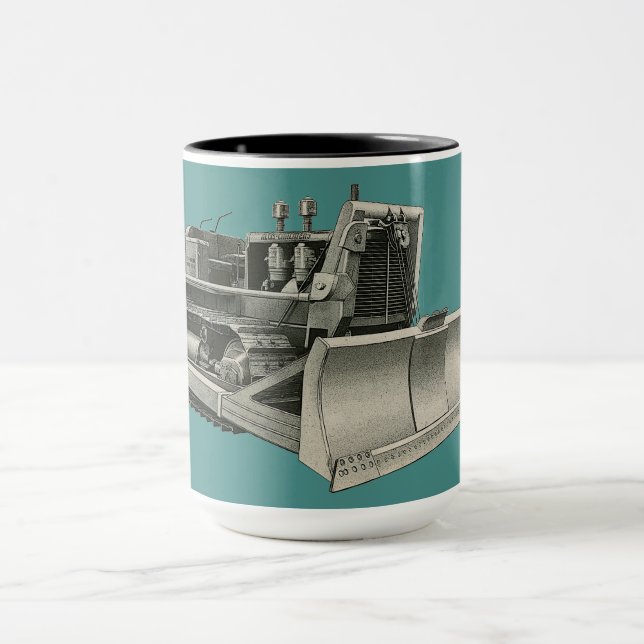 Mug INGÉNIEUR D'EXPLOITATION vintage BULLDOZER PERSONN (Centre)