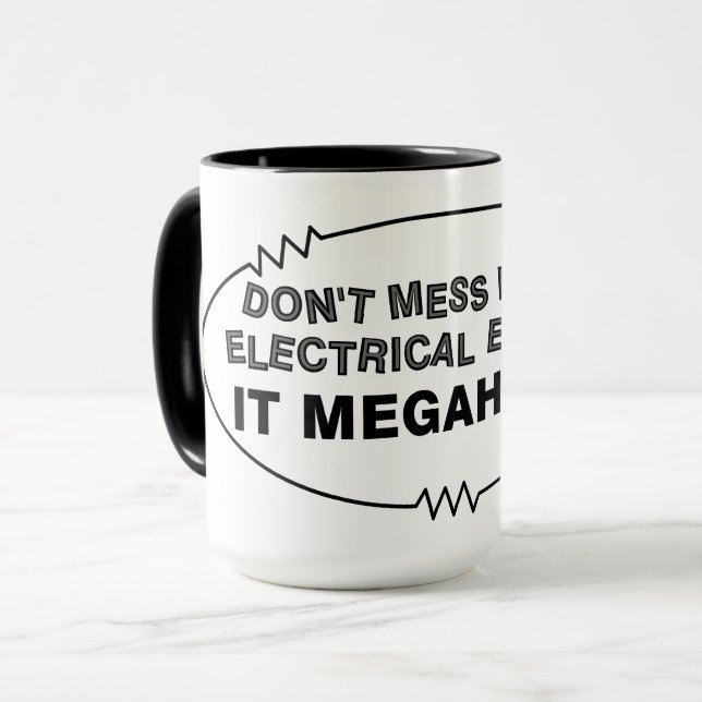 Mug Ingénieur électrique Megahertz (Devant gauche)