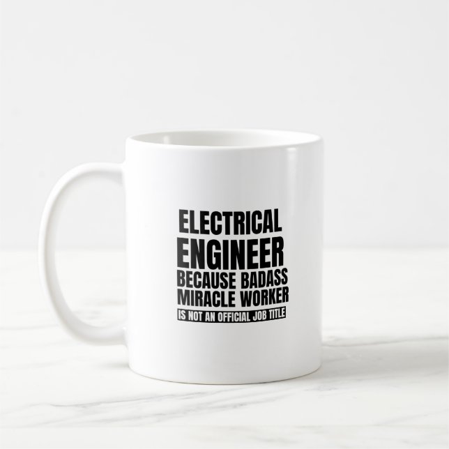 Mug Ingénieur électrique parce que travailleur miracle (Gauche)