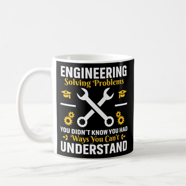 Mug Ingénieur Ingénierie Résoudre des problèmes que vo (Gauche)