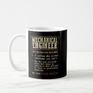 Mug Ingénieur mécanique Drôle Définition du dictionnai