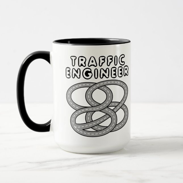 Mug Ingénieur trafic Échangeur routier (Gauche)