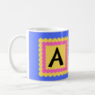 Mug Initiale du monogramme de l'Alphabet de la Saint-J
