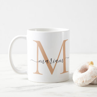 Mug Initiale et nom personnalisé