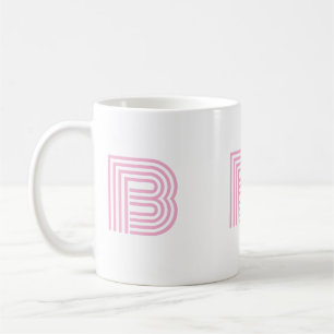Mug Initiale Monogrammée Simple Minimaliste Moderne Ro