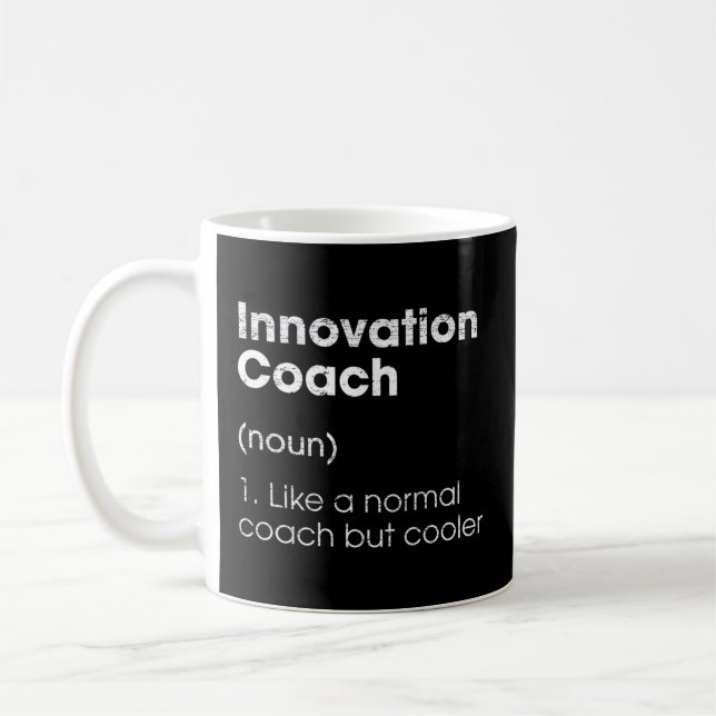 Mug Innovation Coach Définition Innovateur Humour Stra (Gauche)