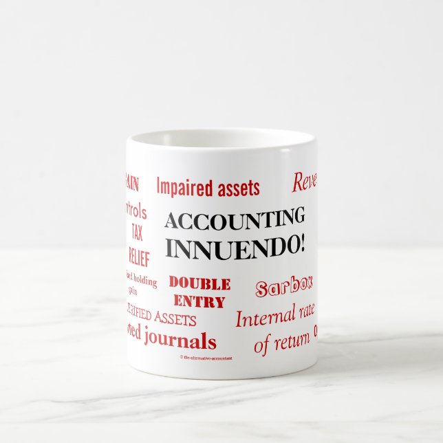 Mug Innuendo comptable ! Suggestive Comptable Cheeky (Centre)