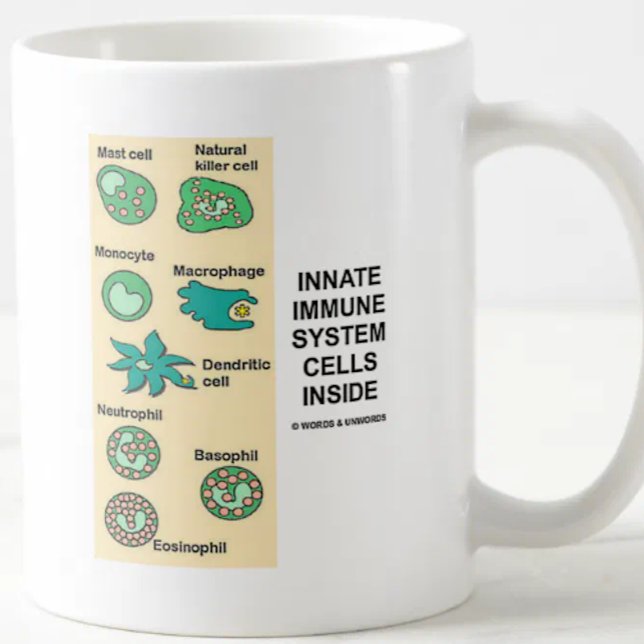 Mug Innuer les cellules système d'immunisations à l'in (Mug for anyone with an immune system featuring "Innate Immune System Cells Inside")