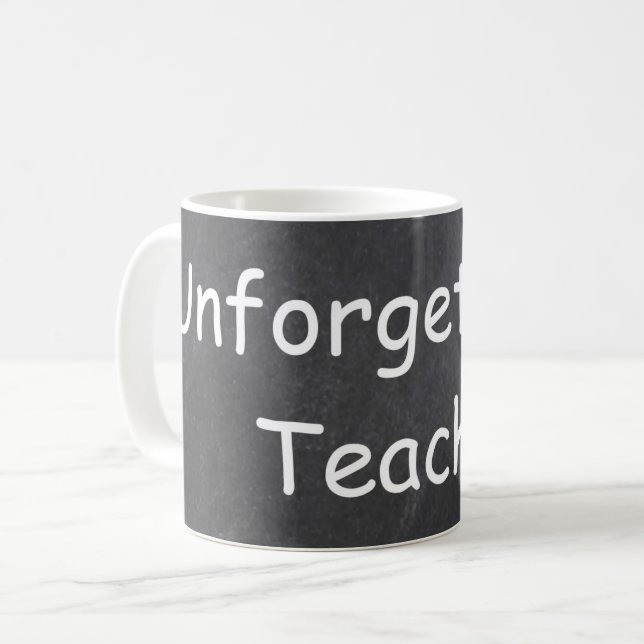 Mug Inoubliable enseignant Chalkboard Design Idée cade (Devant gauche)