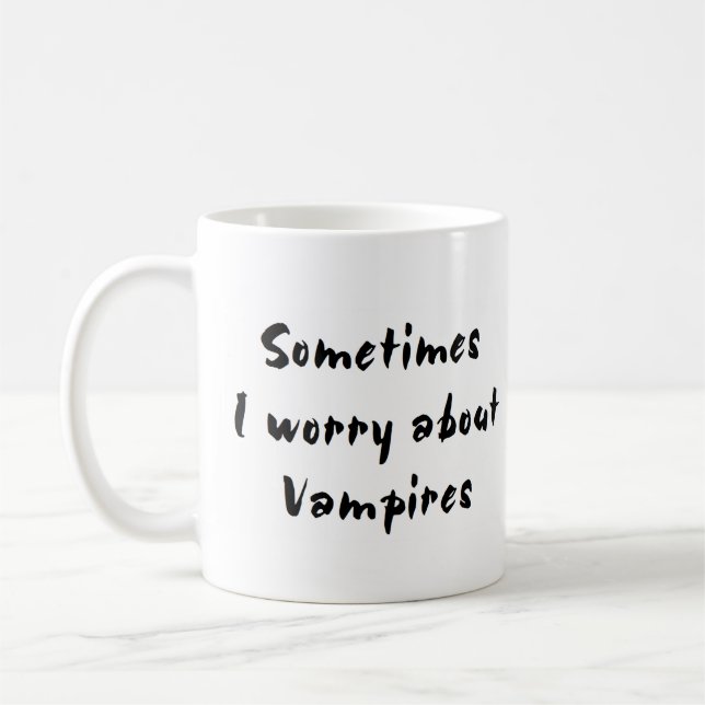 Mug inquiétude vampire (Gauche)