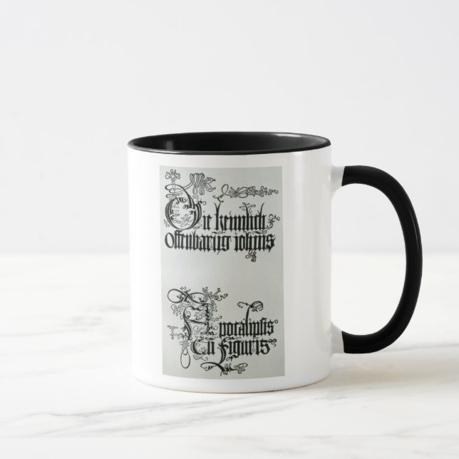 Mug Inscriptions en manuscrit gothique (Droite)