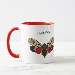 Mug Insecte repéré de Lanternfly personnalisé