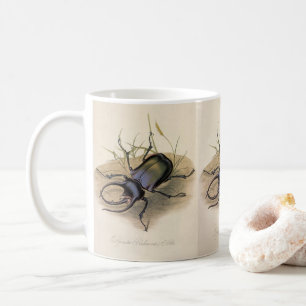 Mug Insectes et bugs vintage, Scarabée rhinocéros