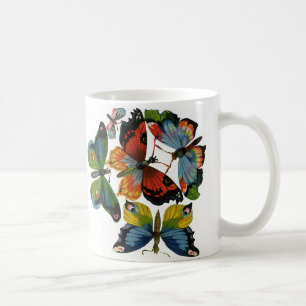Mug Insectes ou bugs vintage, beaux papillons