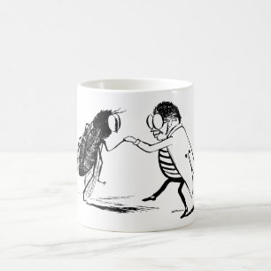 Mug Insectes vintage dansant; mouche diptère