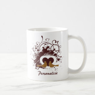 Mug Inséparables Brown toscans avec nom