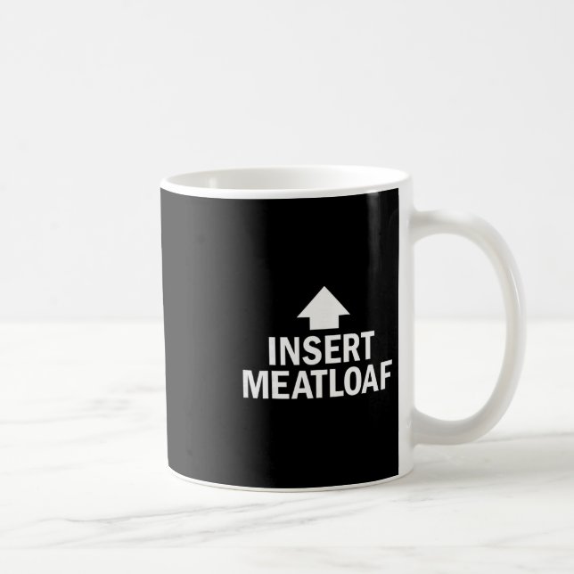 Mug Insérer Meatloaf drôle de Thanksgiving flèche poin (Droite)