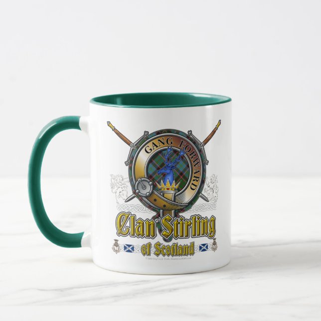 Mug Insigne de clan Stirling (Gauche)