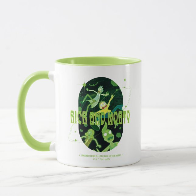 Mug Insigne de devis de décrochage de Rick et Morty (Gauche)