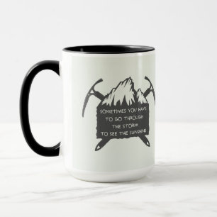 Mug Insigne vintage de logo d'aventure, emblème avec