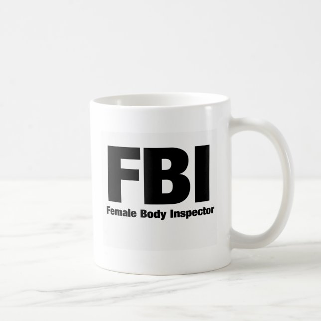 Mug Inspecteur de corps féminin (Droite)