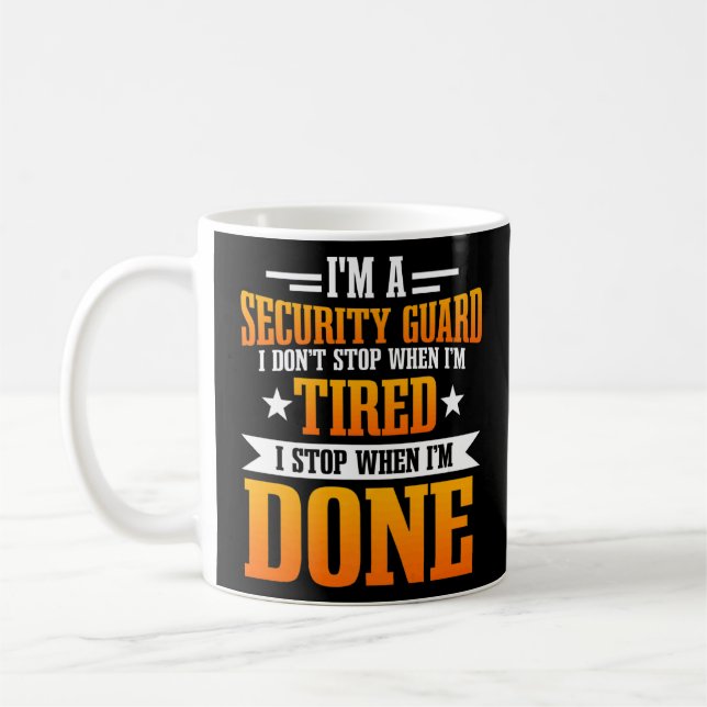 Mug Inspecteur de la sécurité Agent de surveillance Ga (Gauche)